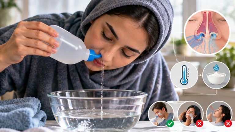 شست‌وشوی بینی در دوره نقاهت چگونه انجام می‌شود؟