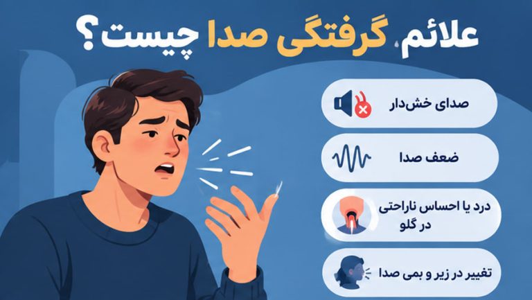 علائم گرفتگی صدا