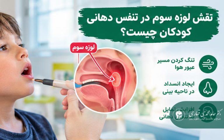نقش لوزه سوم در تنفس دهانی